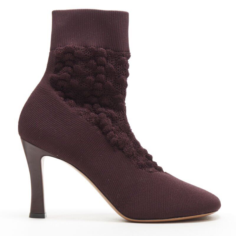 Celine Textured Sock Square Boots