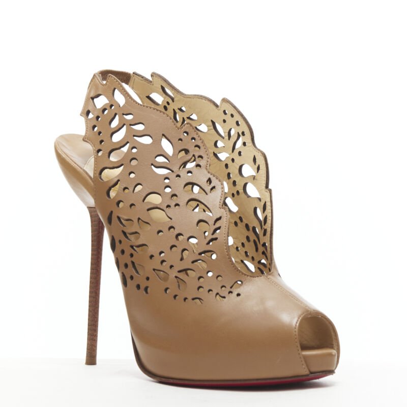 Christian Louboutin Laser Cut Booties - Back view