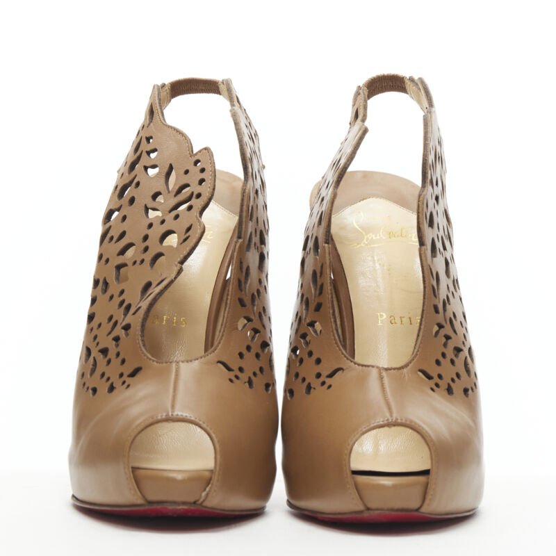 Christian Louboutin Laser Cut Booties - Image 6