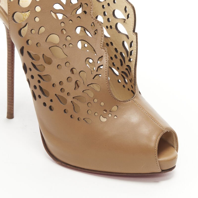 Christian Louboutin Laser Cut Booties - Image 10
