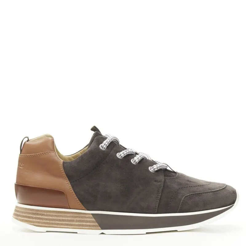 Hermès Salehe Medallion Shoes Grey Suede Very good - Front View