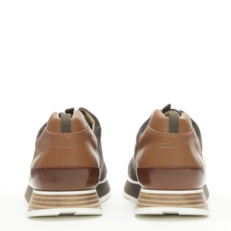Hermès Salehe Medallion Shoes Grey Suede Very good - Box View