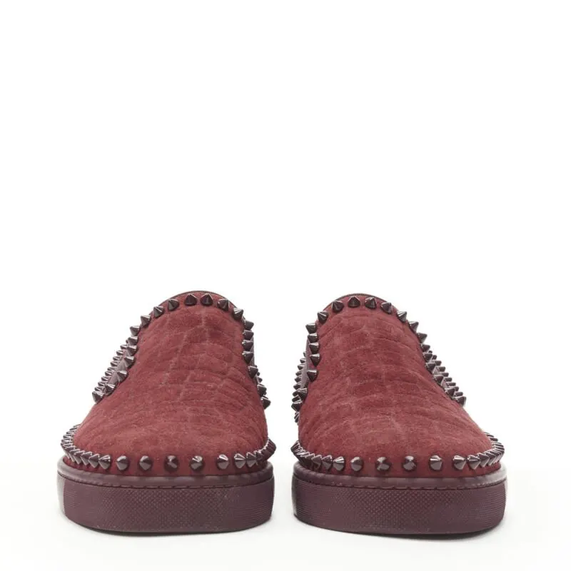 Christian Louboutin Air Sole Sneakers Red Suede Very good - Inside View