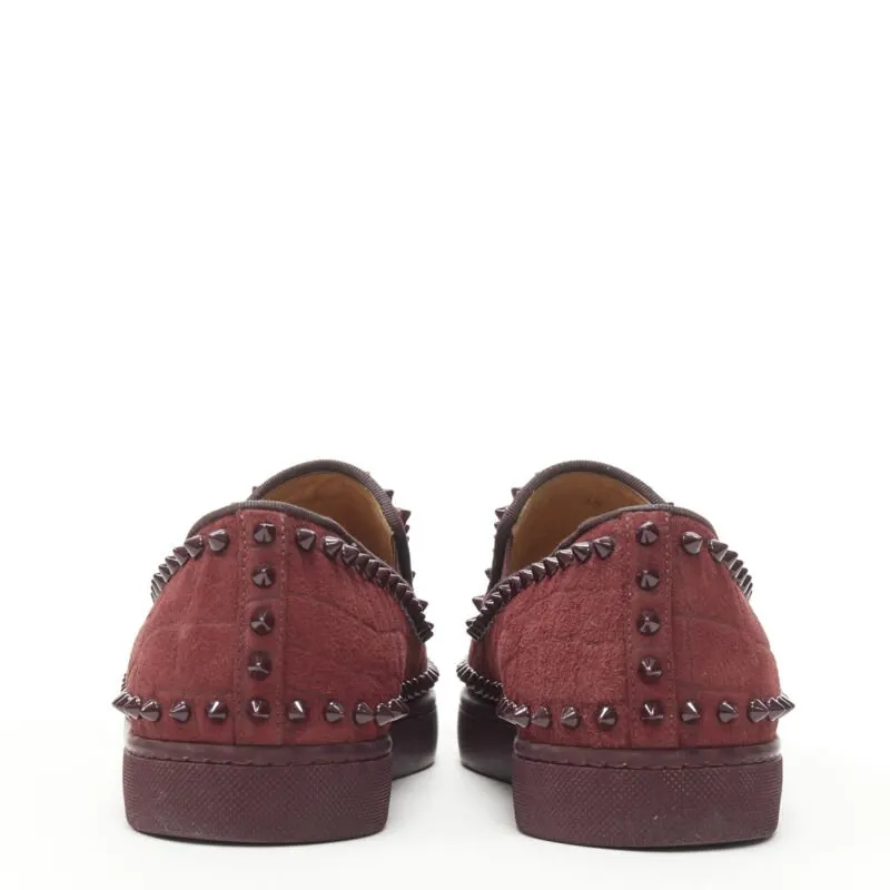 Christian Louboutin Air Sole Sneakers Red Suede Very good - Box View