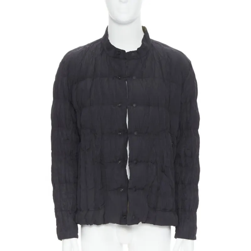 Issey Miyake Green Pleated Jacket Green Polyester Never worn - Model View