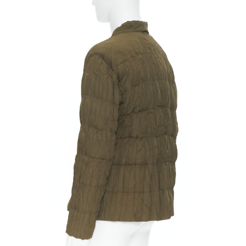 Issey Miyake Green Pleated Jacket - Image 10