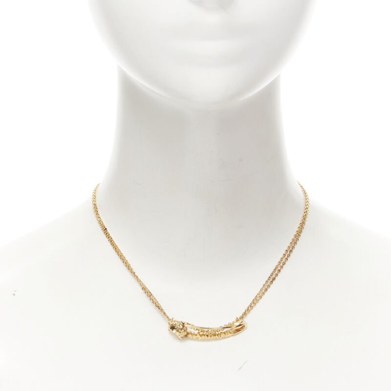 Versace Safety Pin Necklace