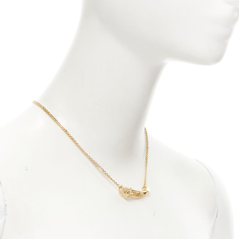 Versace Safety Pin Necklace - Image 6