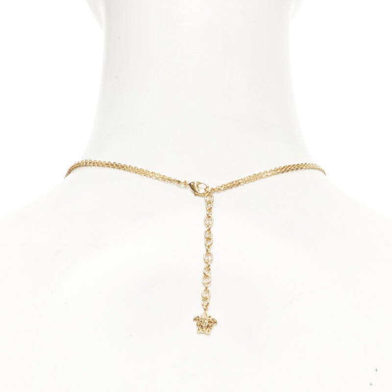 Versace Safety Pin Necklace - Side view