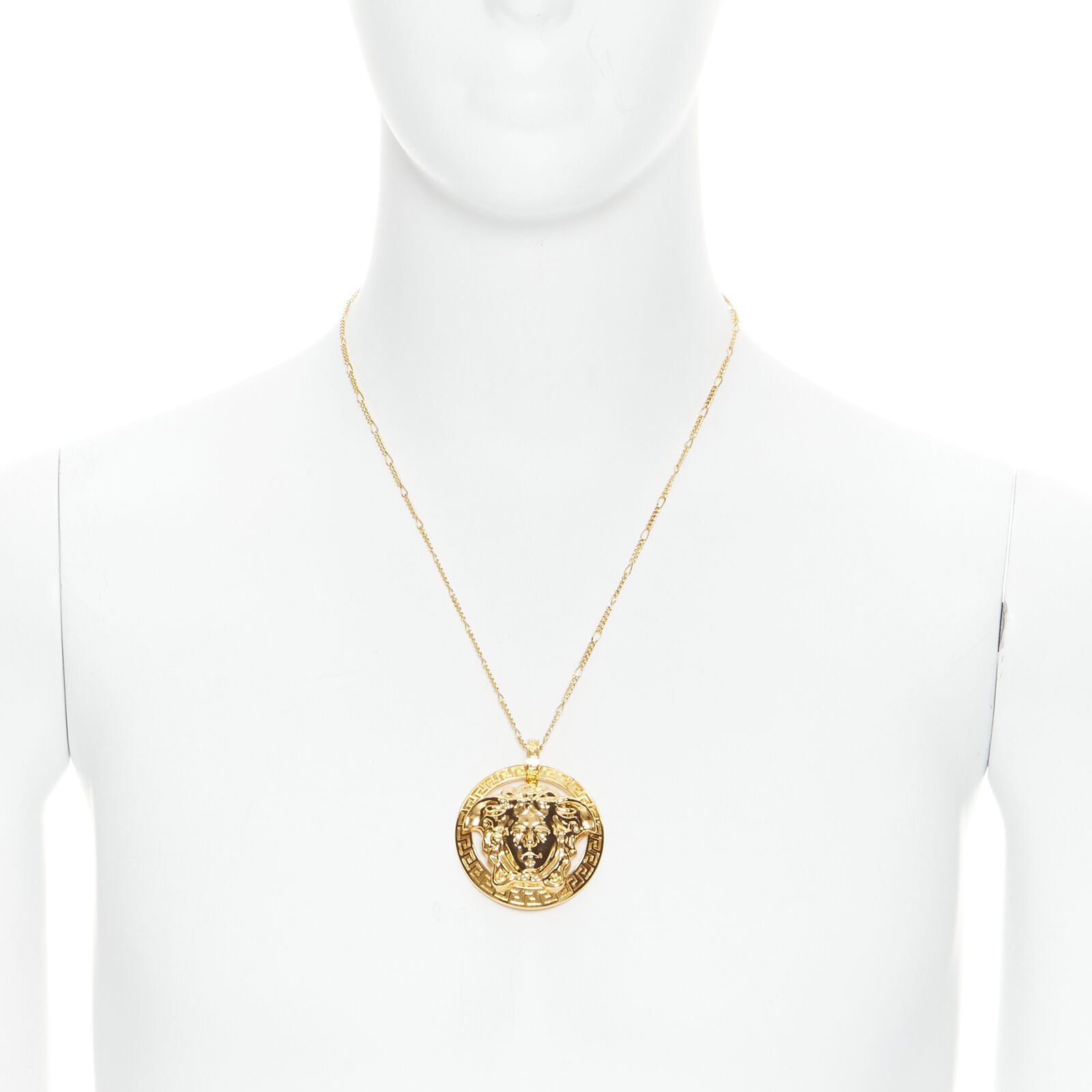 Versace Medusa Coin Necklace