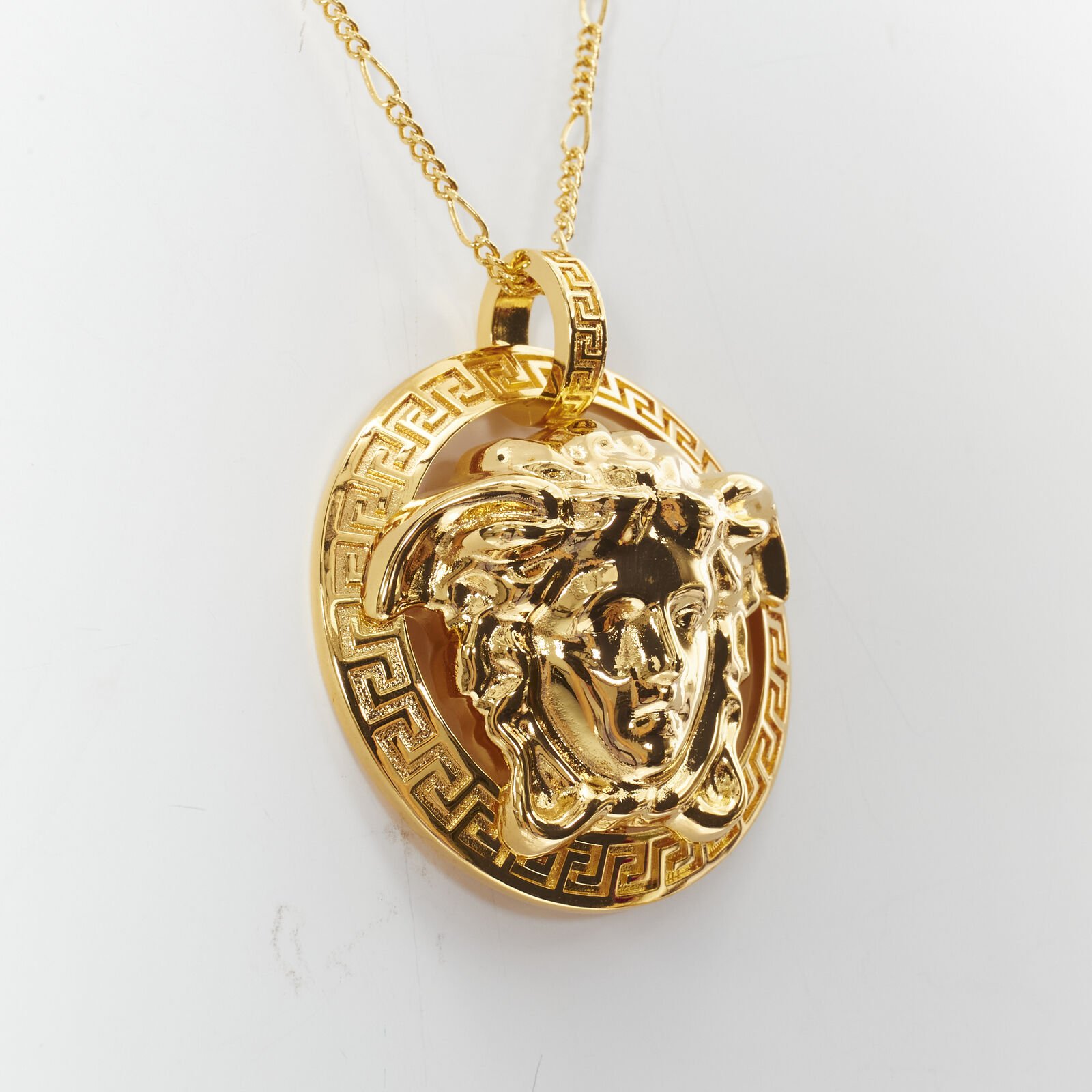 Versace Medusa Coin Necklace - Back view