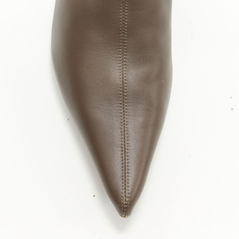 The Row Pointy Curved Heel Booties - Detail 1