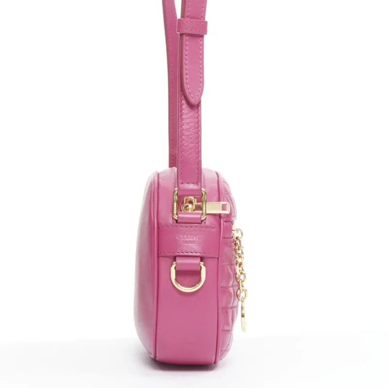 Celine Pink Charm Camera Bag Pink Leather Never worn, with tag - Model View