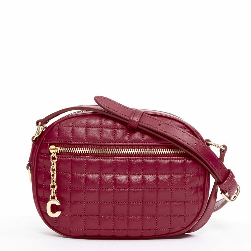 Celine Red Charm Camera Bag