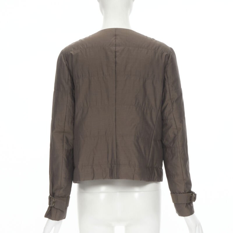 Brunello Cucinelli Brown Belted Jacket - Detail 1