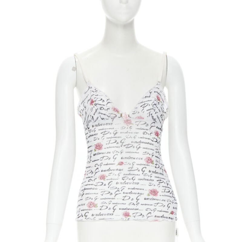 Dolce & Gabbana Logo Lace Cami