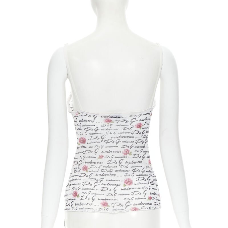 Dolce & Gabbana Logo Lace Cami - Side view