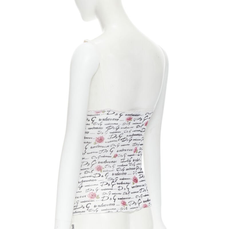 Dolce & Gabbana Logo Lace Cami - Detail 1