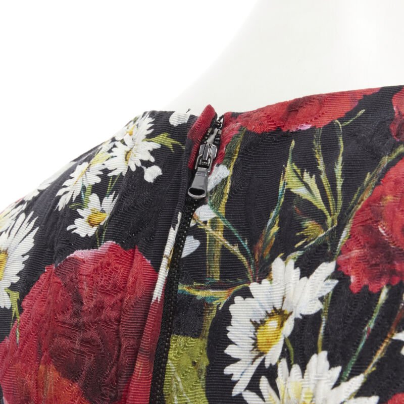 Dolce & Gabbana Poppy Daisy Dress - Image 12