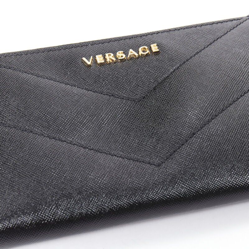 Versace Saffiano Long Wallet - Side view