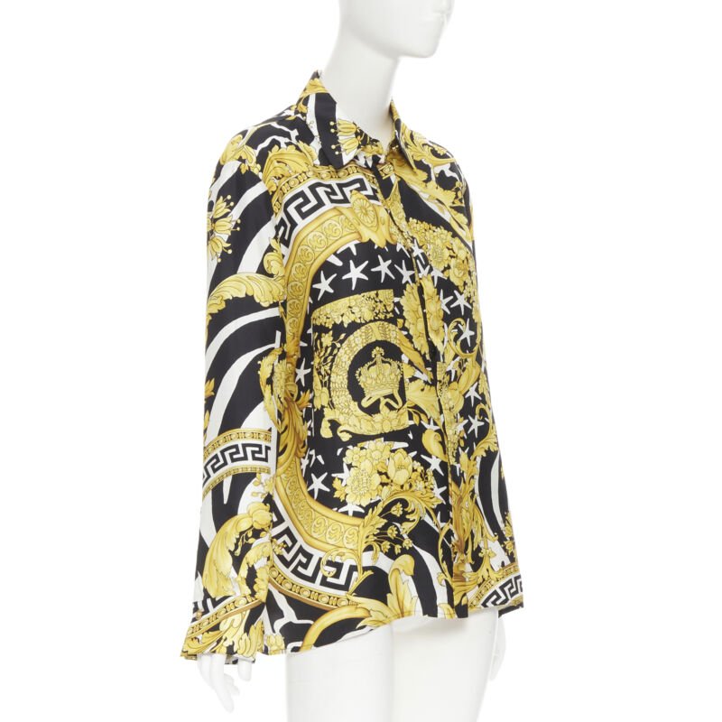 Versace Baroque Silk Shirt - Back view