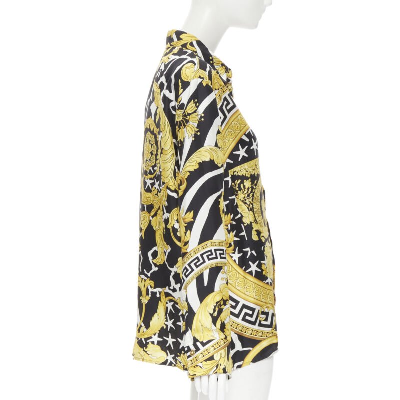 Versace Baroque Silk Shirt - Image 6