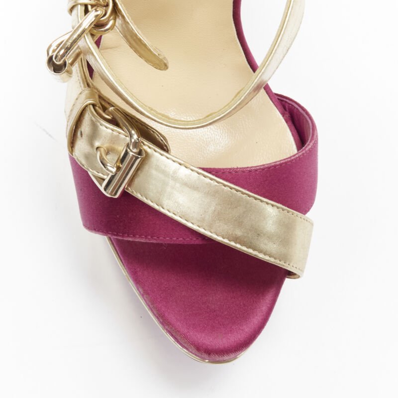 Christian Louboutin Glitter Strap Platforms - Detail 1