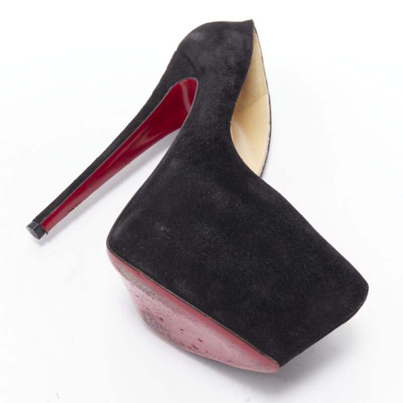 Christian Louboutin Almond Platform Pumps - Image 11