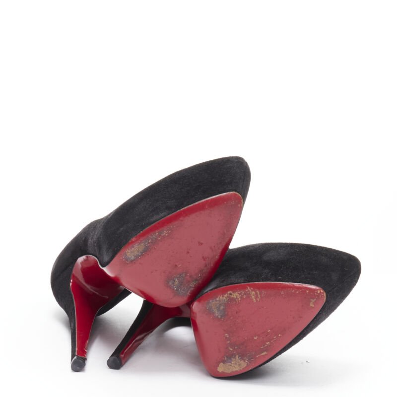 Christian Louboutin Almond Platform Pumps - Image 14