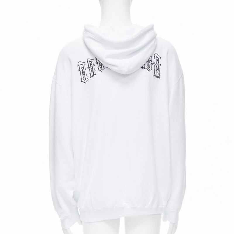 Balenciaga Tattoo Logo Hoodie - Side view