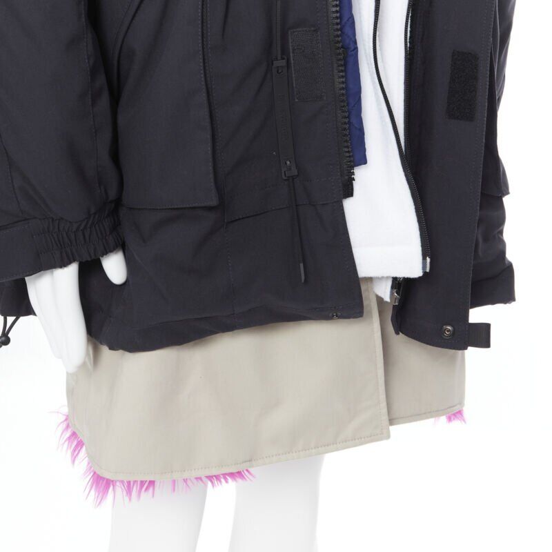 Balenciaga Pink Fur Parka - Image 13