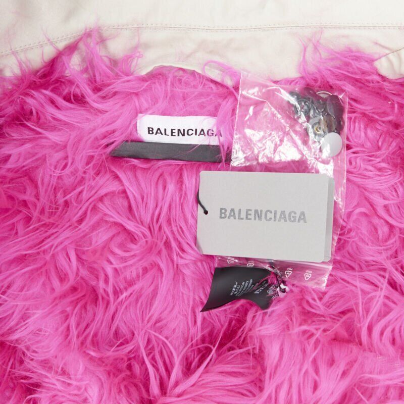 Balenciaga Pink Fur Parka - Image 14