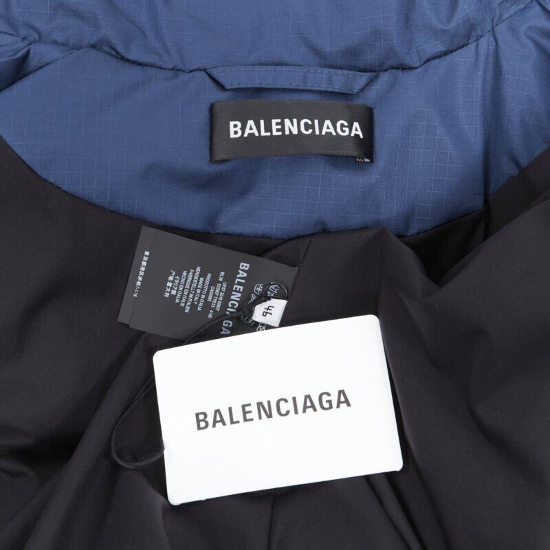 Balenciaga Blue Denim Puffer - Image 12
