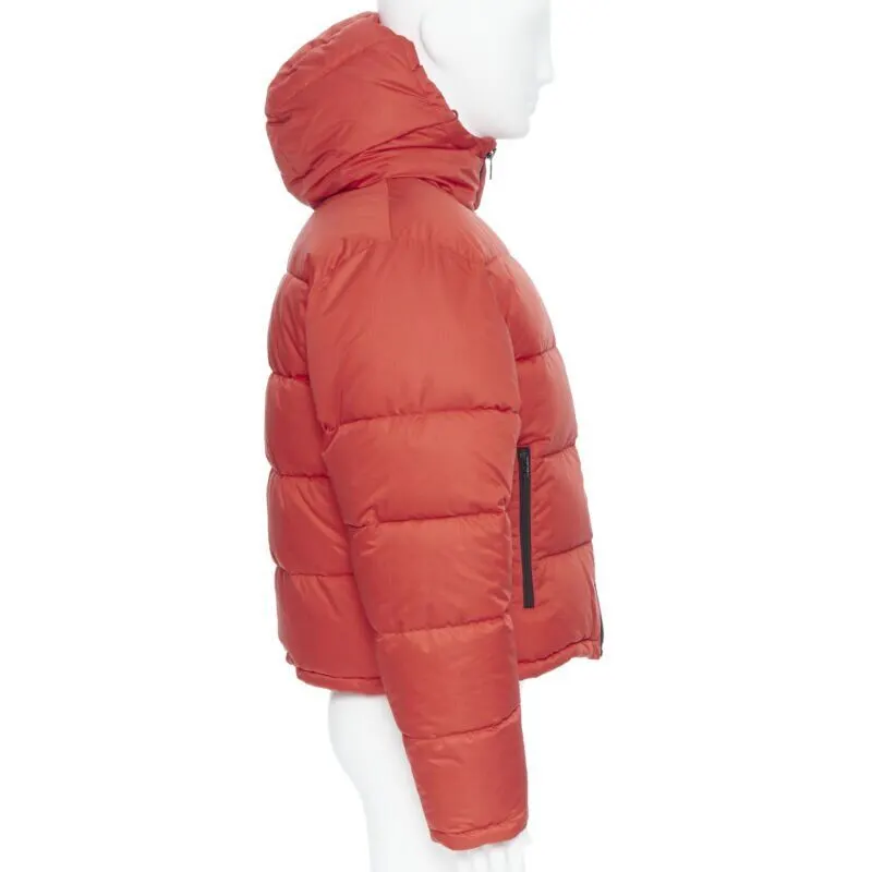 Balenciaga Cropped down puffer Red Polyamide Never worn, with tag - Box View