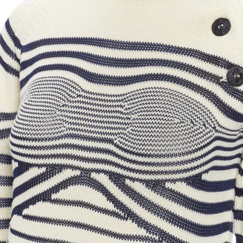 Jean Paul Gaultier Stripe Sailor Sweater MultiColor Cotton Never worn, with tag - Back View