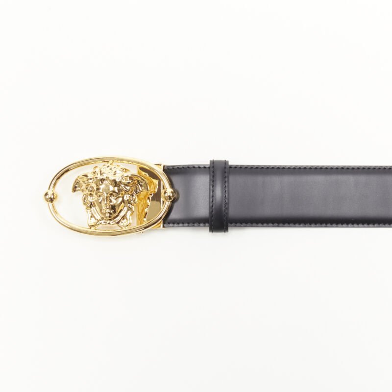 Versace Medusa Insignia gold belt - Side view