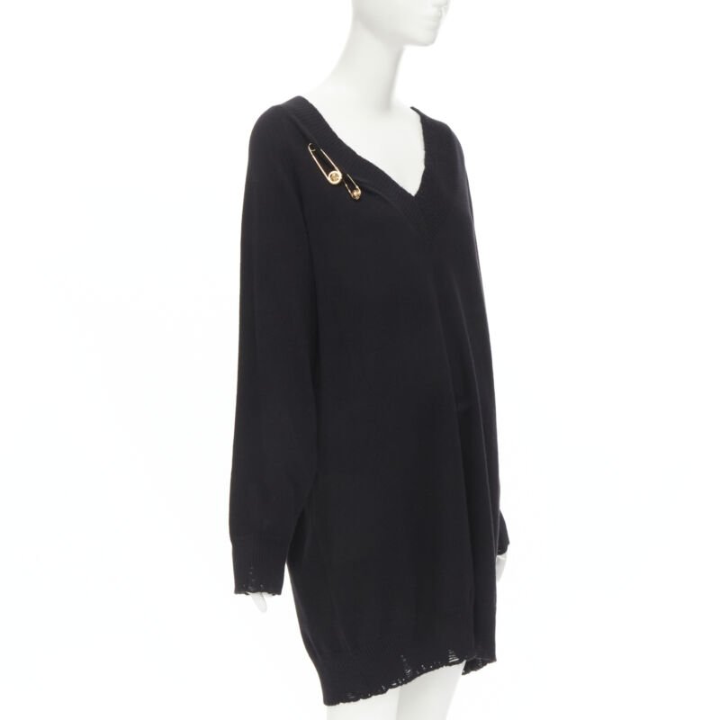 Versace Medusa Distressed Dress