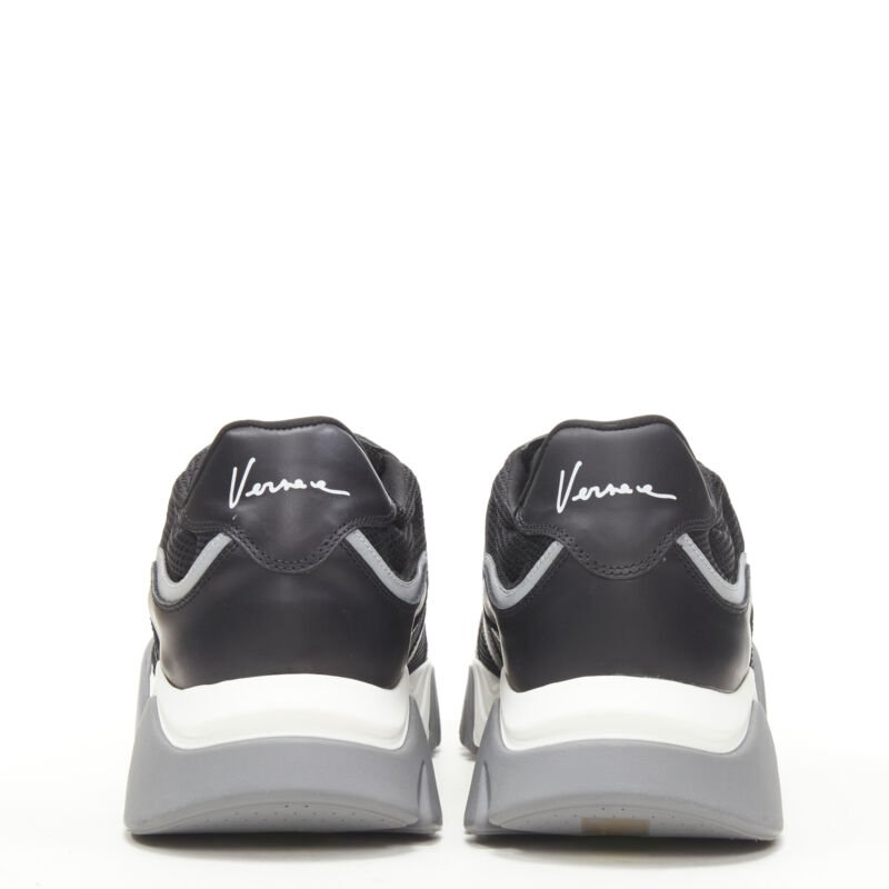 Versace Black Mesh Sneakers - Side view