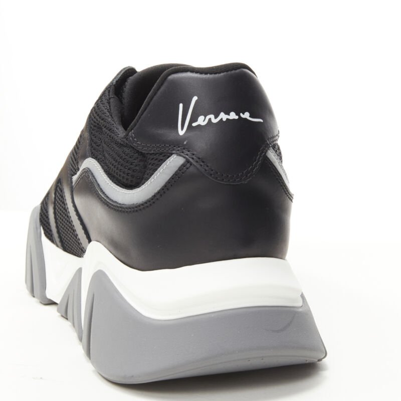 Versace Black Mesh Sneakers - Image 11