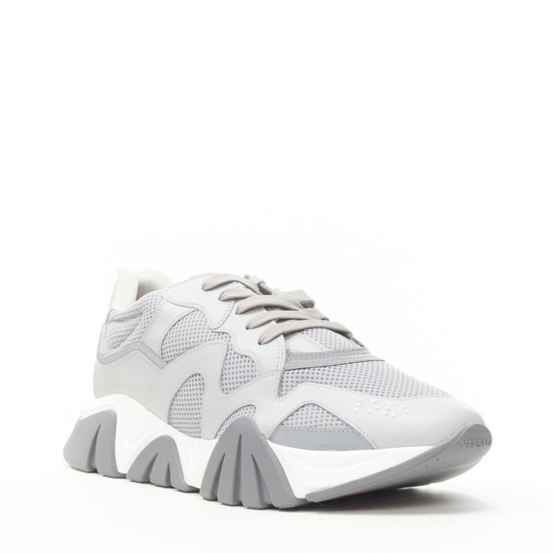 Versace Grey Mesh Sneakers - Back view