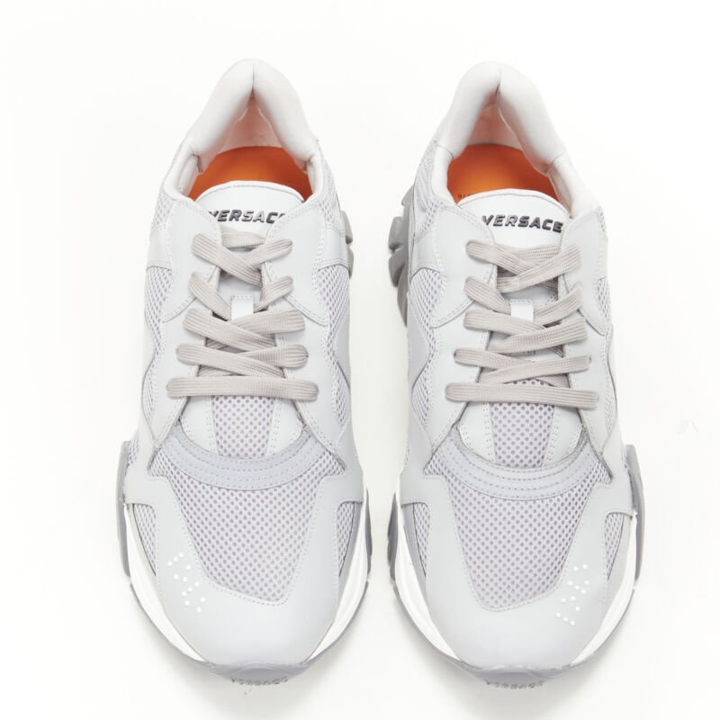 Versace Grey Mesh Sneakers - Image 6