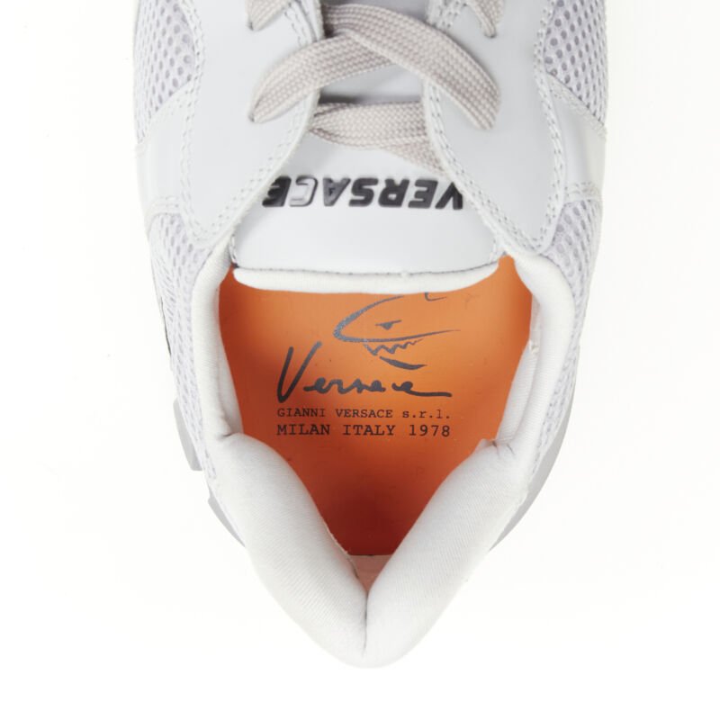 Versace Grey Mesh Sneakers - Image 12