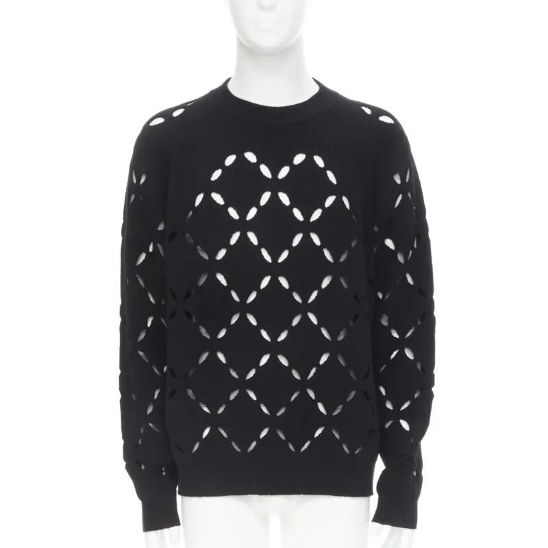 Versace Medusa Wool Sweater Black Wool Never worn, with tag - Front View