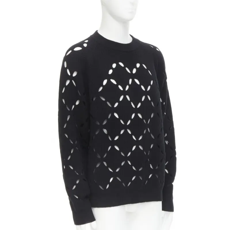 Versace Medusa Wool Sweater Black Wool Never worn, with tag - Inside View