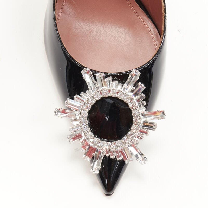 Amina Muaddi Crystal Buckle Pumps - Detail 1