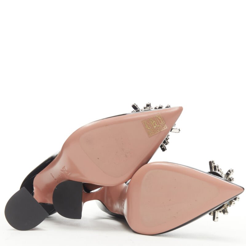 Amina Muaddi Crystal Buckle Pumps - Image 13
