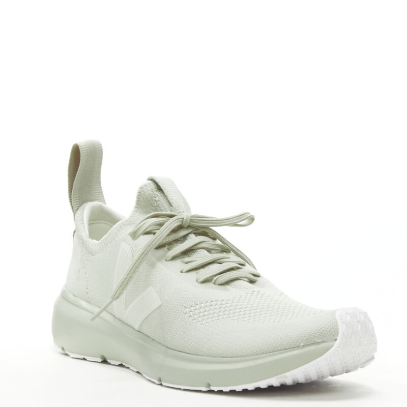 Veja X Rick Owens Oyster Knit Sneakers - Back view