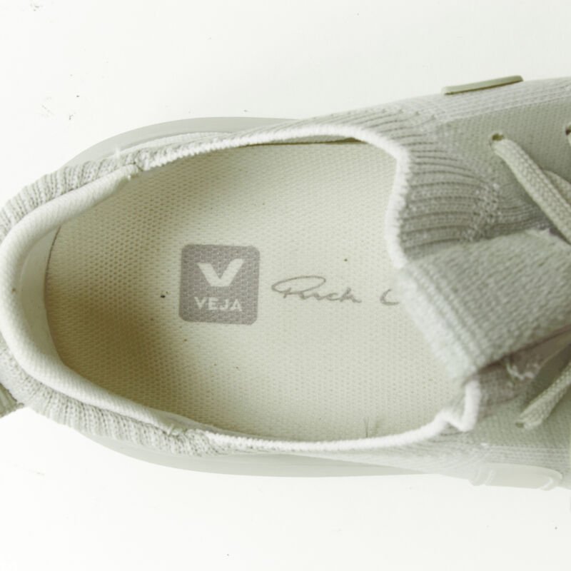 Veja X Rick Owens Oyster Knit Sneakers - Image 12