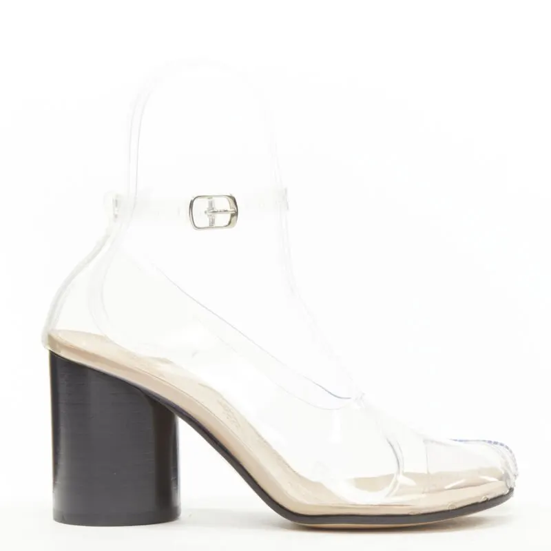 Maison Martin Margiela Tabi Cone Heels Black Plastic Never worn - Front View