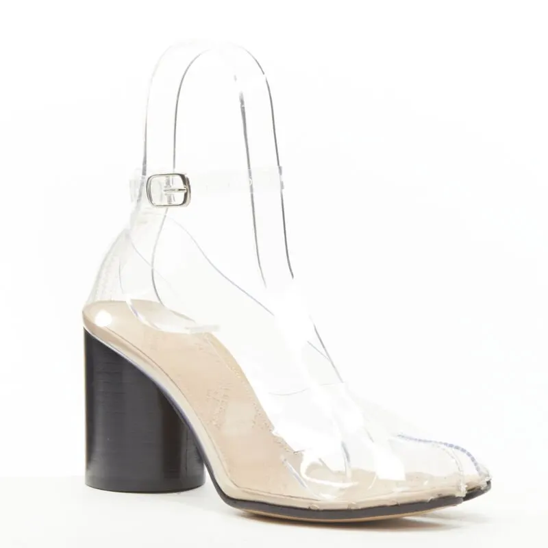 Maison Martin Margiela Tabi Cone Heels Black Plastic Never worn - Back View